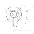 Cooling radiator fans for A3/A1 VW RABBIT